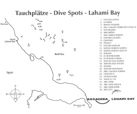 Tauchplätze Lahami Bay 
